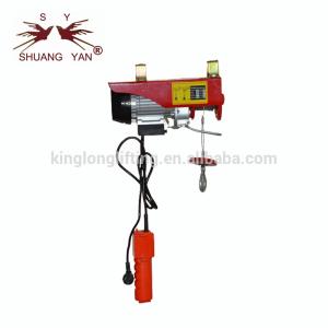 Quality 100kg 200kg 300kg Electric Wire Rope Hoist Low Power Consumption wholesale