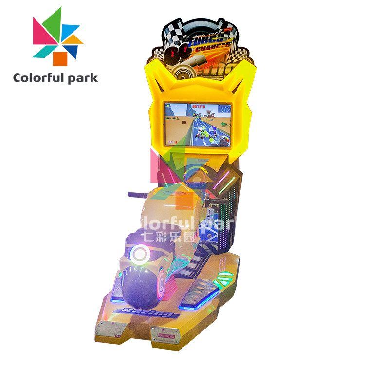 TT Moto Car Racing Arcade Machine powder coating Metal firm structure