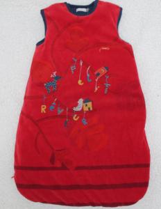 Quality Velour With Padding Baby Padded Sleeping Bag Winter Warm Sleeveless wholesale