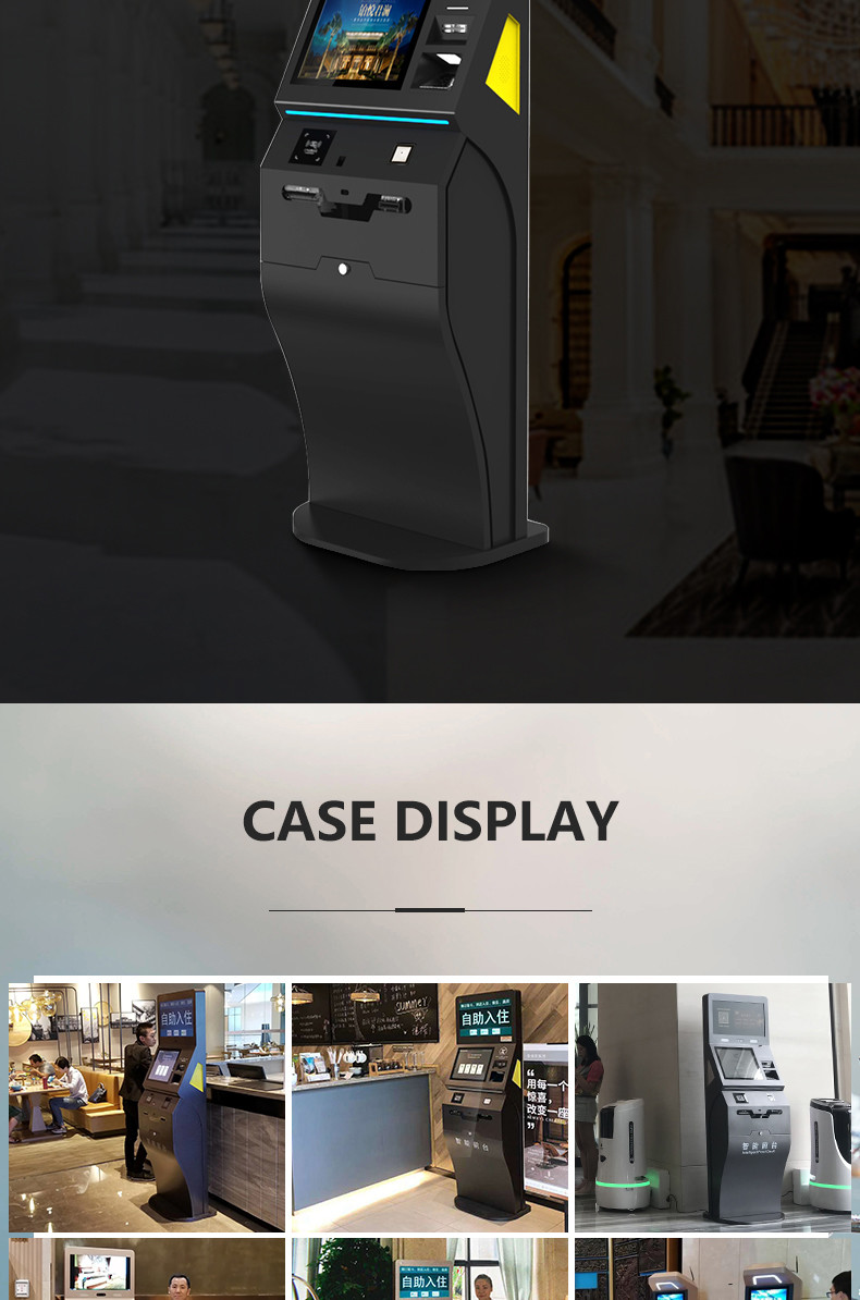 Hotel Card Reader Self Service Check In And Check Out Terminal