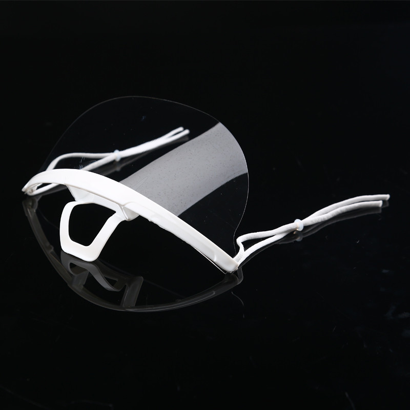 Food Processing 14*5.5CM Transparent Plastic Mouth Mask