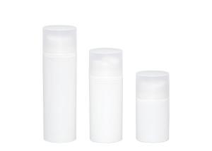 Quality Sustainable Central Hole Outlet PP Airless Bottle Cosmetic Packaging Container 50ml 100ml 150ml wholesale
