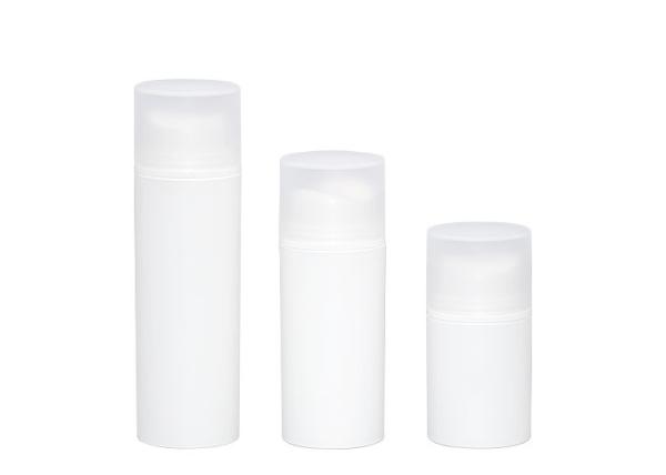 Sustainable Central Hole Outlet PP Airless Bottle Cosmetic Packaging Container