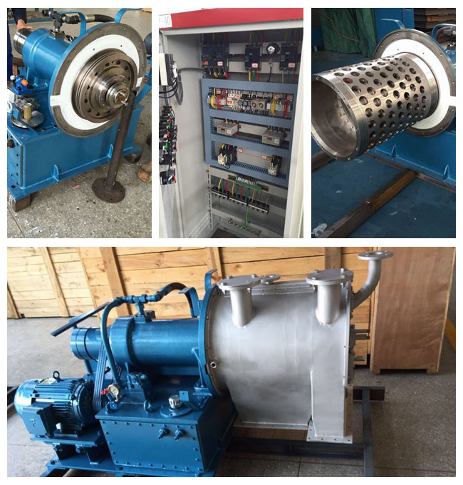 Two Stage Pusher Centrifuge EPS Industry Centrifuge Spare Parts Of Ferrum Design