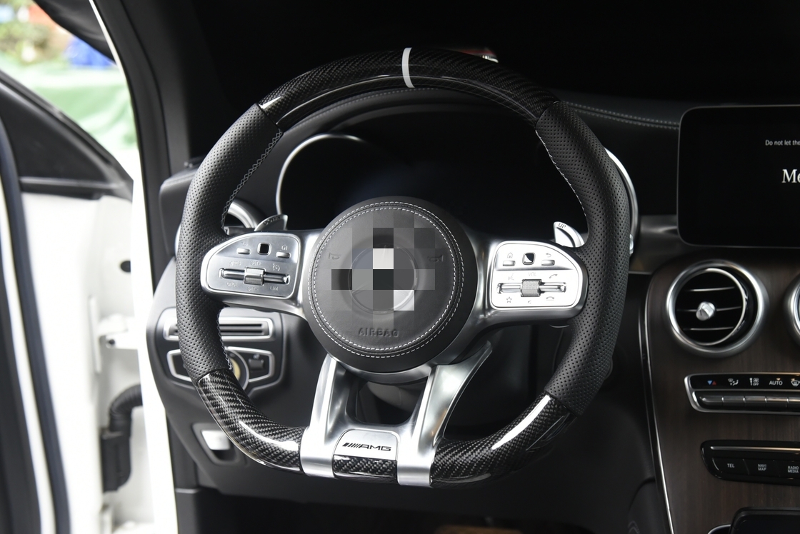 Custom Carbon Fiber Steering Wheel For Mercedes Benz S Class W222 S500 Model Fitment