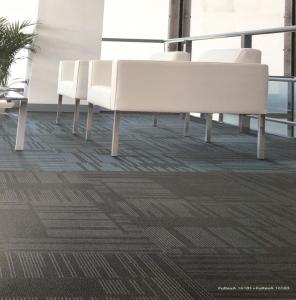 Quality Square Natural Woven Carpetl , 100 Nylon Carpet Tiles PVC Backing wholesale