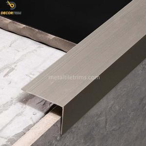 Quality Aluminum 6063 Stair Nosing Tile Trim L Angle 35mm × 24mm Size wholesale