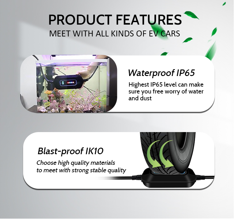 Portable Car Power Station with Custom Logo Type B RCD 30mA 6mA Output Current 0-16A