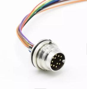 Quality DIN AISG 12 Pin IP67 M16 Waterproof Connector Male And Female Socket wholesale