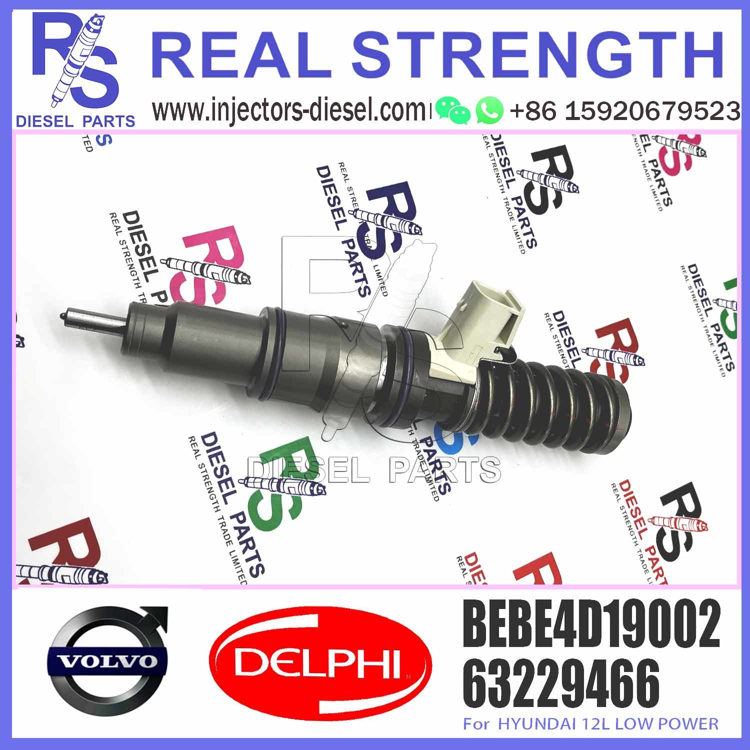 High Quality Diesel engine parts fuel Injector 63229466 33800-84820 BEBE4D19002