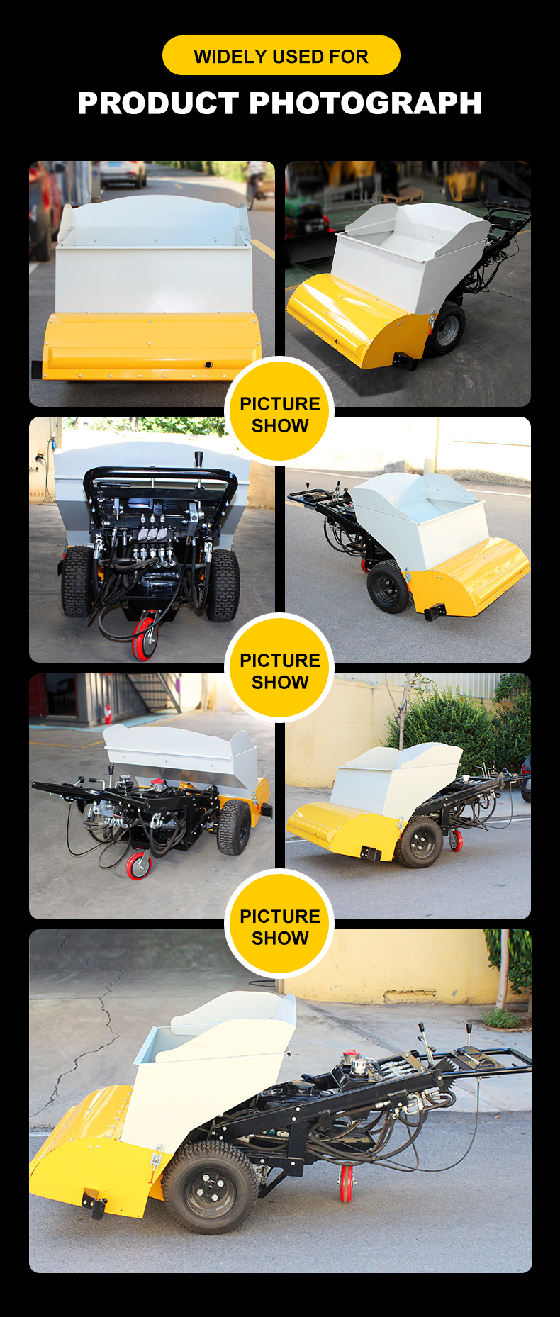 Max. Paving Thickness 1000MM Small Walk-Behind Asphalt Mini Paving Screed Machine