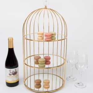 Quality 55.5cm Height Electroplating 3 Tier Wire Fruit Basket wholesale
