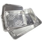Ovenable Disposable Aluminum Foil Pans , Aluminium Disposable Baking Pan Custom