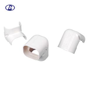 Quality White Color PVC Ac Pipe Cover , 80mm White Ac Line Set Cover CE Certification wholesale