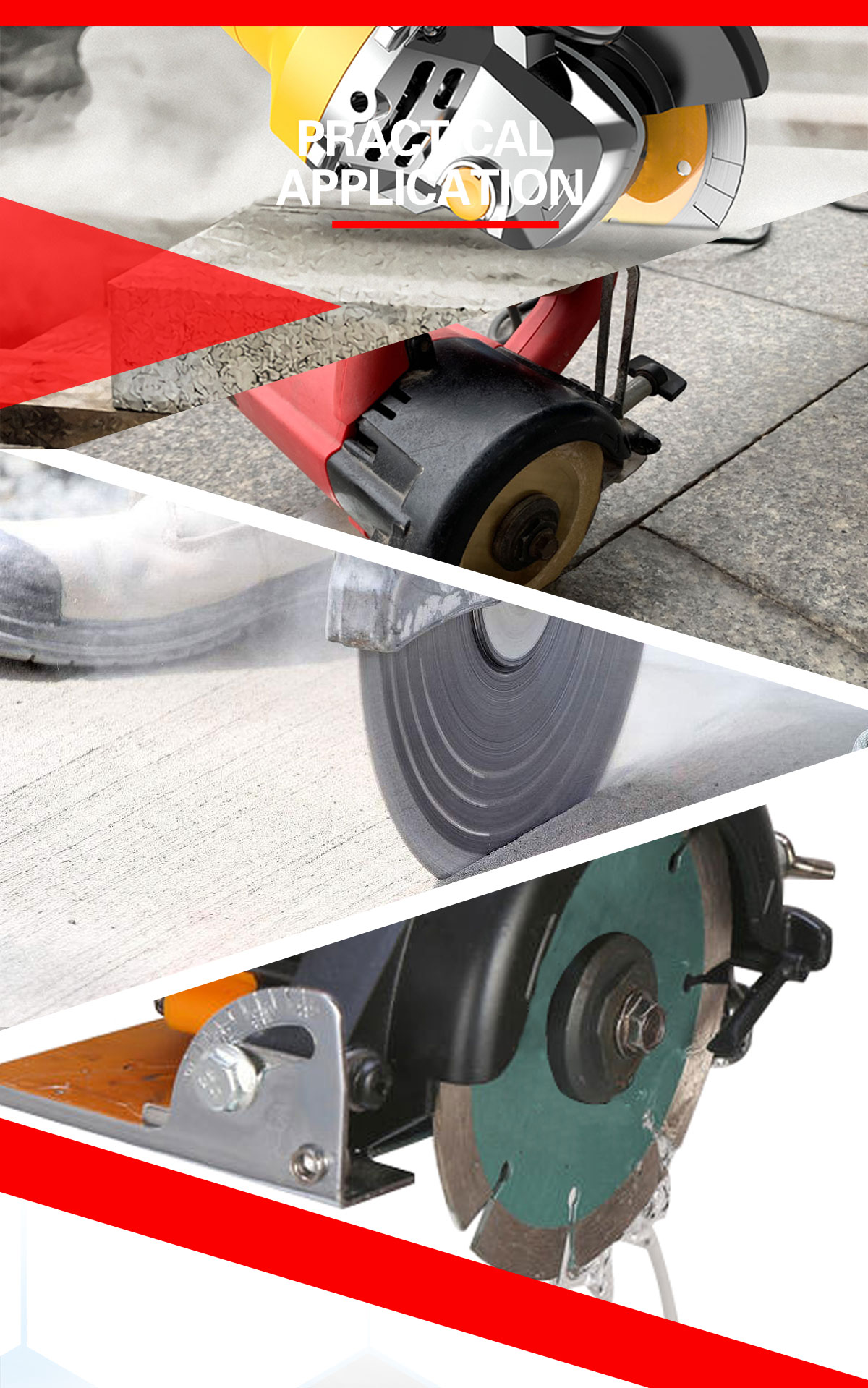 105 mm-230 mm Turbo Diamond Cutting Disc for Cutting Granite Marble Ceramic