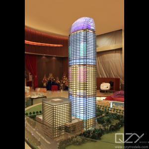 Quality Acrylic Conceptual 3D Model Skyscraper 1/150 Airport Plaza wholesale