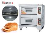 Professional Industrial Two Deck Electric Bread Baking Oven Two Trays Stainless