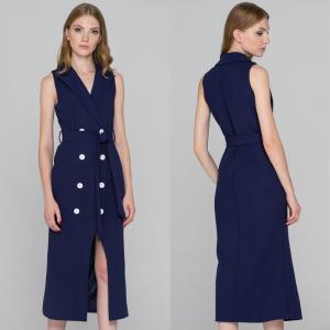 Quality wholesale blue sleeveless blazer dress wholesale