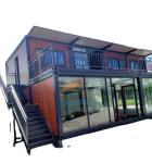 Steel Luxury Container House 20ft 40ft Prefab Modular Homes Expandable