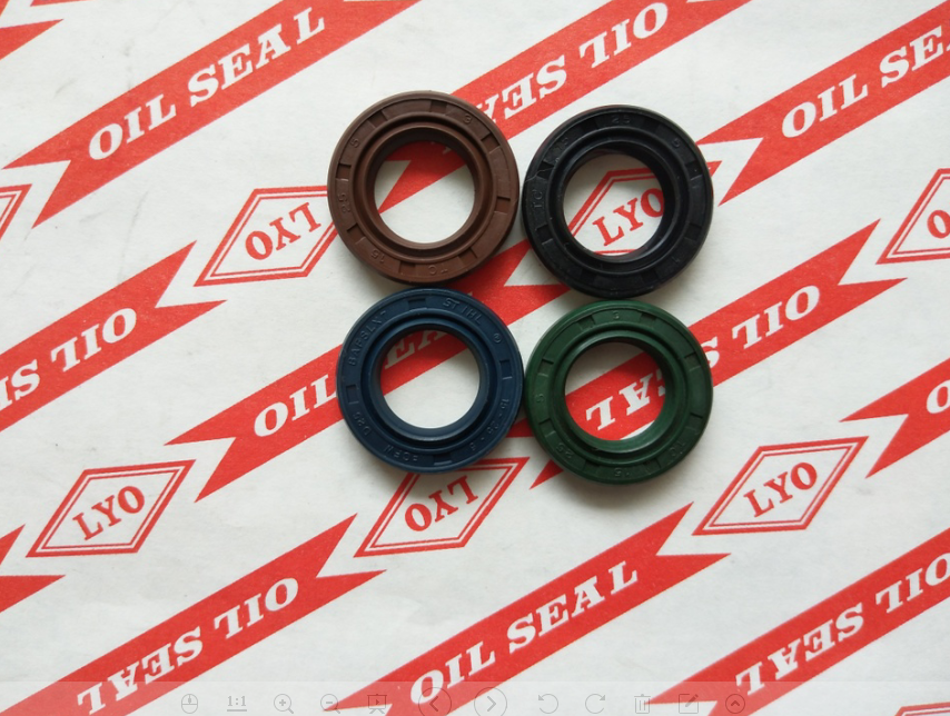 TC framework oil seal,model 15*25*5,NBR material,color is generally biack and brown.