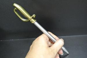 Quality Sword Style Metal Ballpoint Pen , Customized Retractable Ballpoint Pen 18cm wholesale