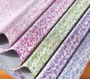 Quality Fashionable and colorful glitter gift packing paper , Chemical Pulp festive wrapping paper wholesale