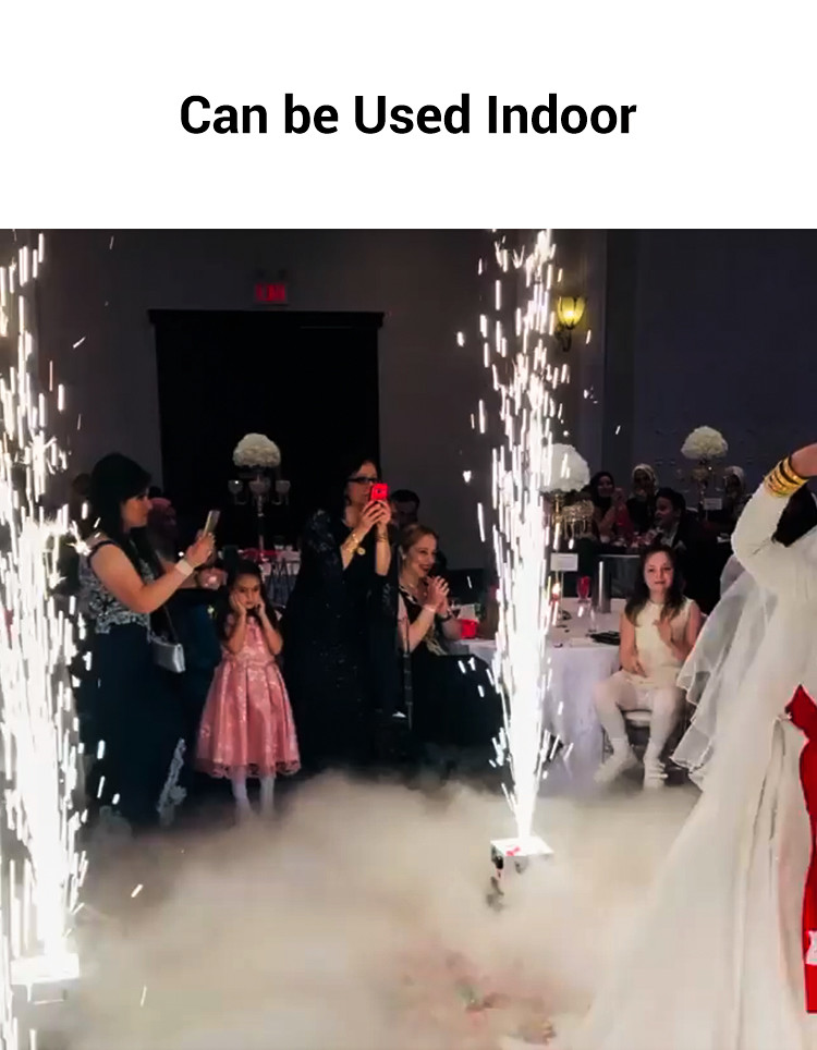 700w Cold Spark Effect Machine Party Stage Cold Sparkler Fountain Wedding Ti Powder