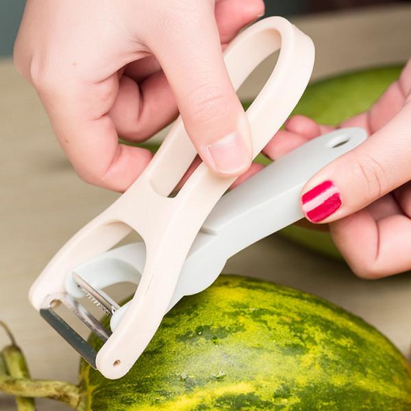 Ergonomic Anti-Slip Handle 2-in-1 Potato Carrot Peeler Stainless Steel Chopper