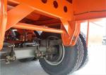 Flatbed Semi Trailer Truck 3 Axles Container Carrying Heavy Equipment Trailer