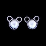 Simple Style Children Silver Jewellery / Gift Silver Animal Stud Earrings