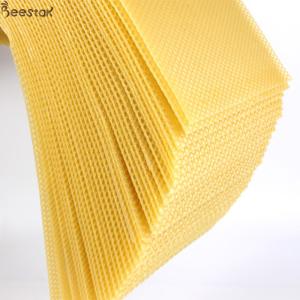 Quality 5.4mm Pure Natural Beeswax Honeycomb D Beeswax Foundation Sheet wholesale