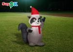 ROHS Inflatable Holiday Decorations Raccoon Indoor And Outdoor Cartoon Christmas