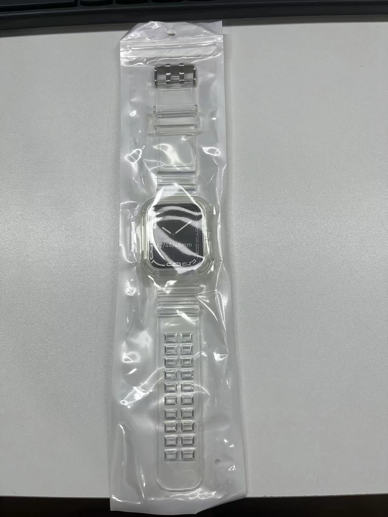 Private Mold Transparent Bands for I Watch 2 3 4 5 6 7 8 9 SE 11 Colors Smart Watch Band
