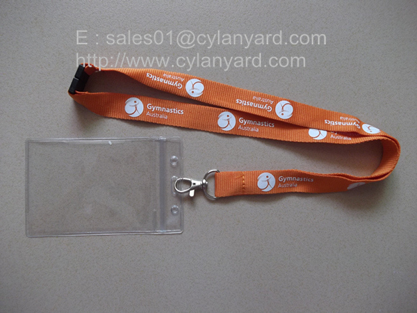 polyester ID tag lanyards ID badge lanyards
