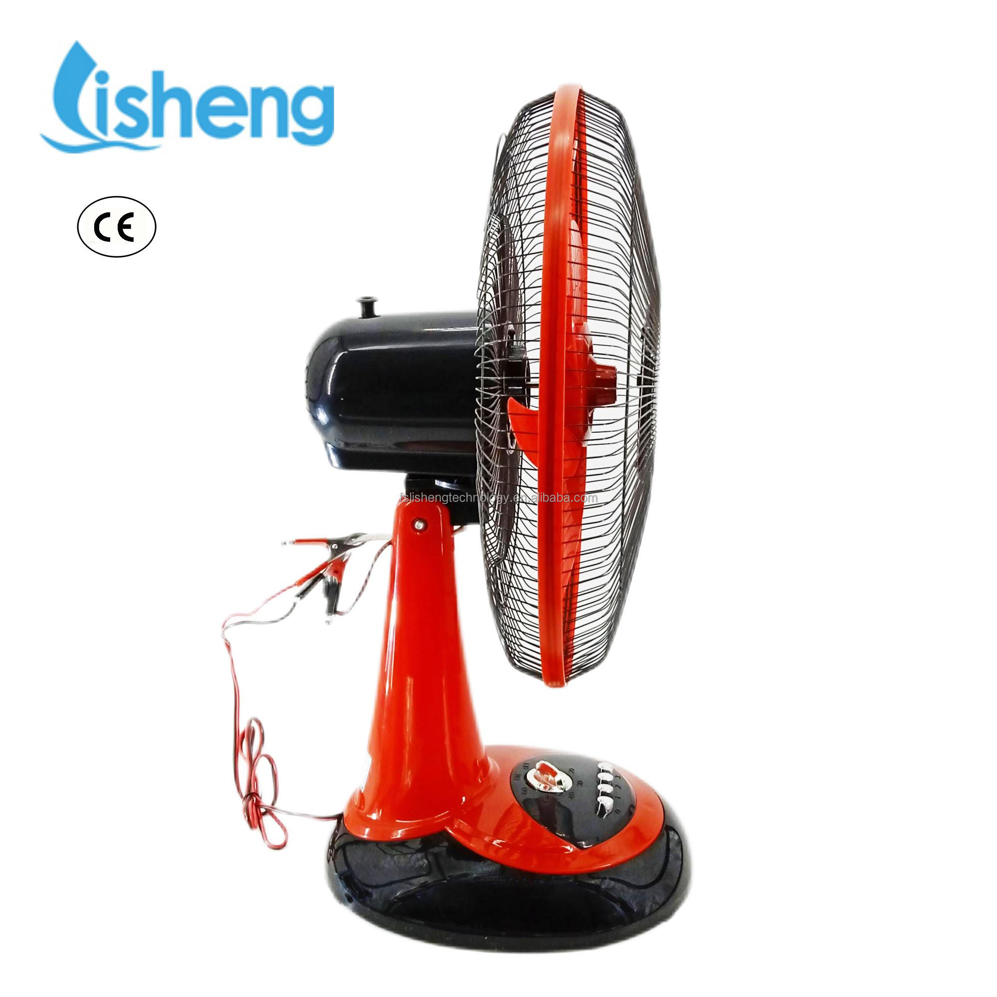 16 Inch 12 Volt Desk Energy Saving Emergency Solar Fans With Timer
