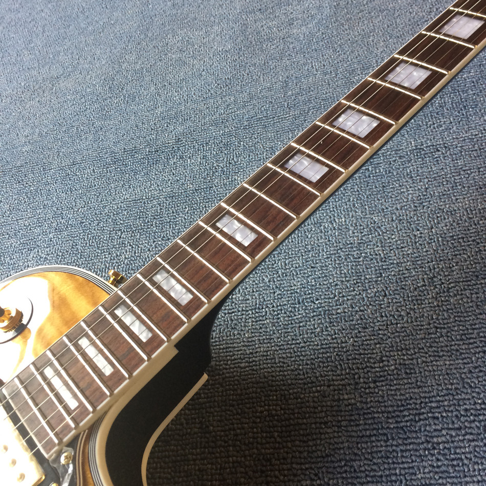 Chibson custom made LP electric guitar,Flame Maple Top,Rosewood fingerboard,Gold hardware