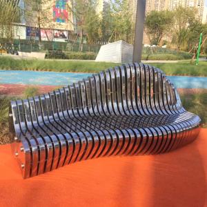 Quality High end 2500mm 201 Stainless Steel Garden Benches wholesale