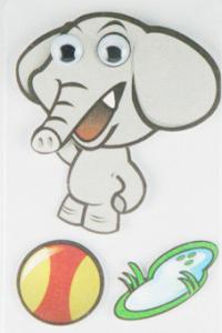 Quality Soft Kids 3D Cartoon Stickers Promotional Baby Elephant Wall Stickers wholesale