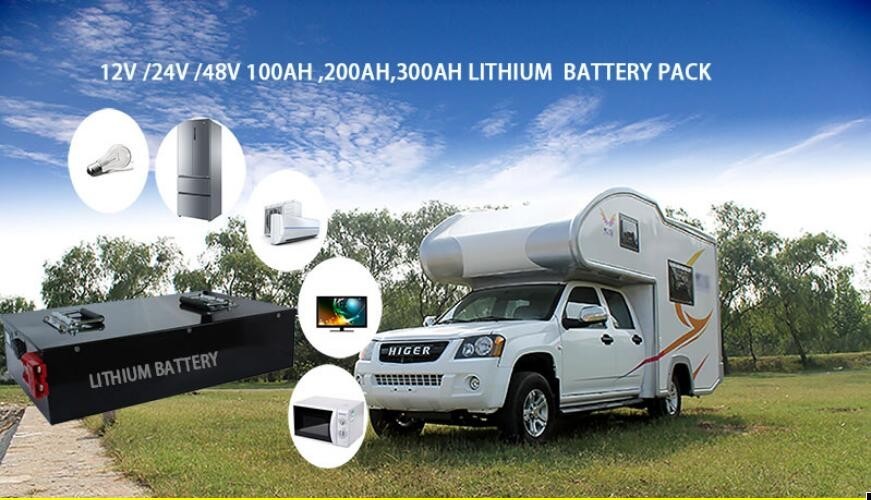 Iron Case Deep Cycle 12V 200AH RV Lithium Ion Batteries