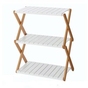 Quality 3 Tier Shelf Wooden Flower Pot Rack Pine Wood Foldable wholesale