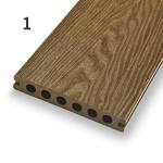 3D Composite Plastic Wood Deck Boards Leak Proof Composite Decking