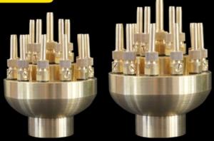 Quality Brass Adjustable Fountain Nozzles Water Flow 25m3/h wholesale