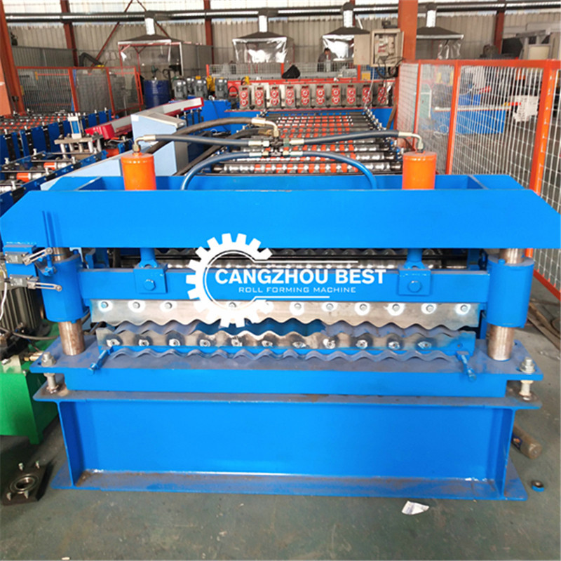 Glazed Tile 3kw 20mm Roofing Sheet Roll Forming Machine