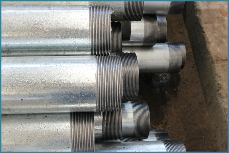threaded galvanized steel pipe with sockets and caps