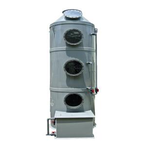 Quality PP Stainless Steel Wet Scrubber Spray Tower for Customized Acid Alkali Waste Gas Treatment wholesale