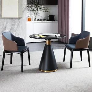 Quality Modern Round Negotiation Table Marble Top Stainless Steel Gold/Silver wholesale