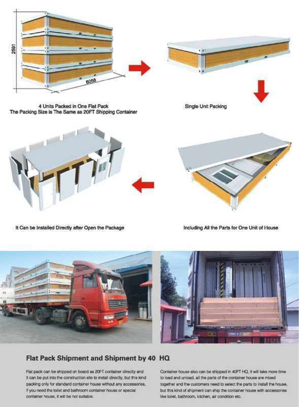 low cost prefab house mobile container house refugee camp