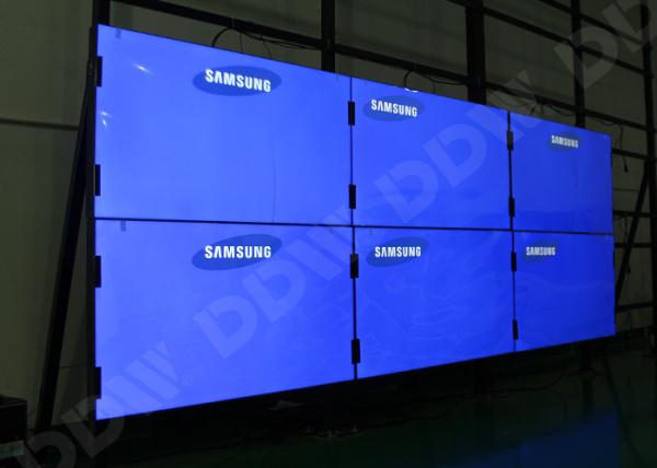 Super narrow bezel lcd video wall display 5.3mm HDMI DVI VGA AV YPBPR IP RS232