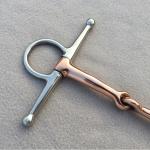 Stainless Steel Horse Chewing Mouth Roller with Brass Hardware and Copper