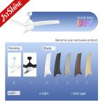 DCF W186 52 Industrial ABS Blades Ceiling Fan With Led Light